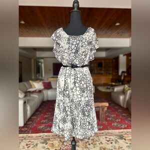 Carolina Herrera Silk Black and White Polka Dot